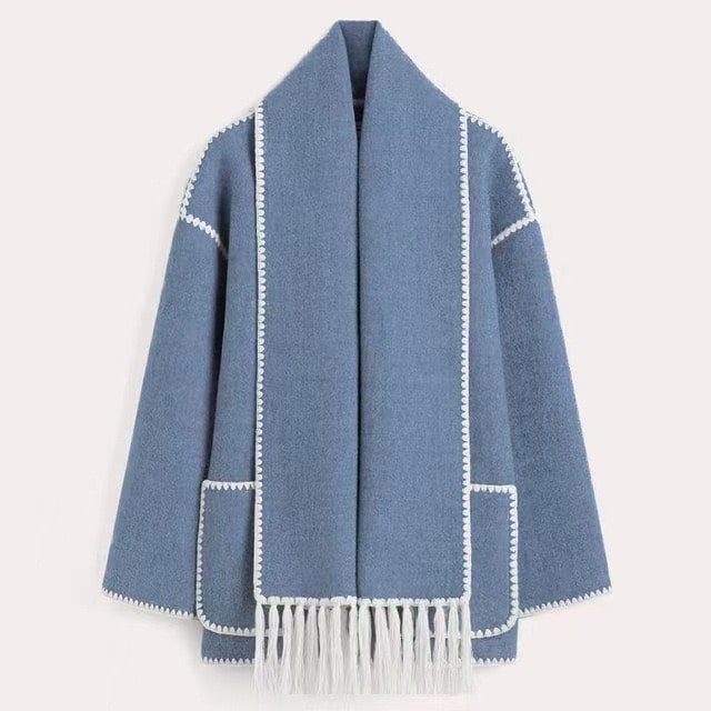 Viona | Cómoda chaqueta cruzada de lana