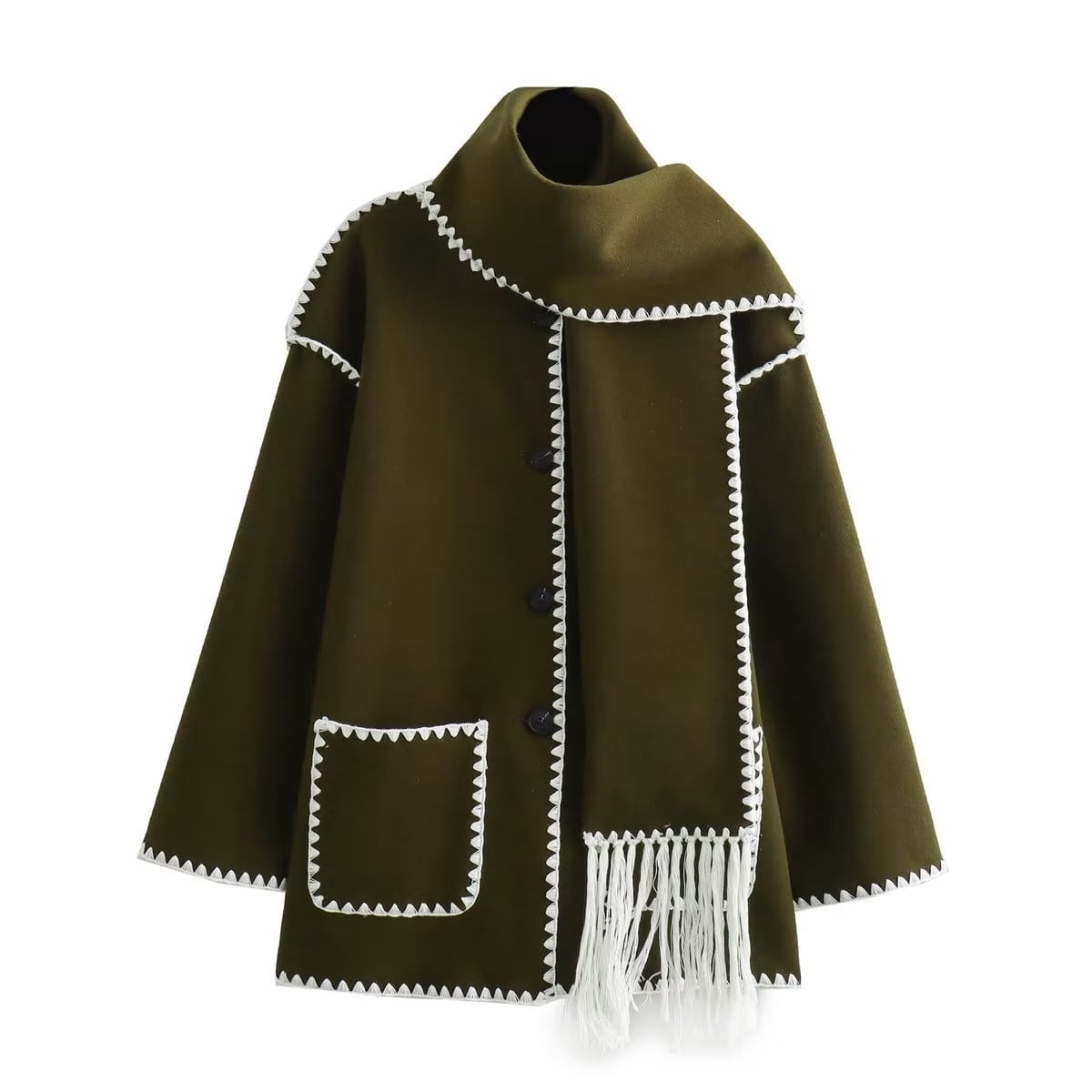 Viona | Cómoda chaqueta cruzada de lana