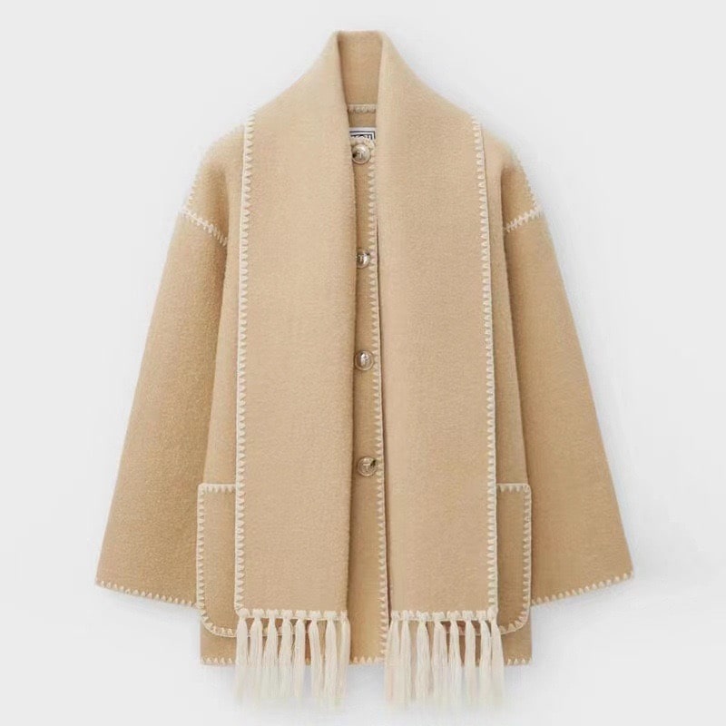 Viona | Cómoda chaqueta cruzada de lana