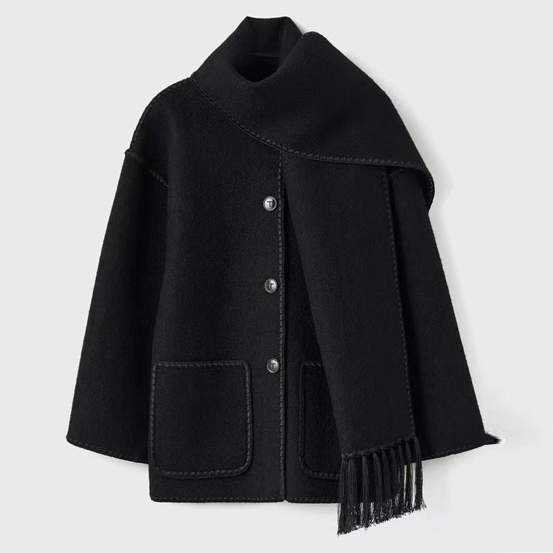 Viona | Cómoda chaqueta cruzada de lana