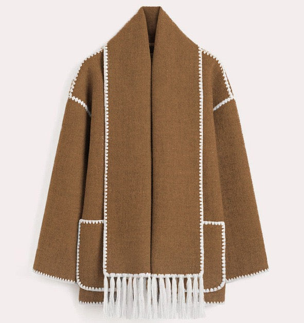 Viona | Cómoda chaqueta cruzada de lana