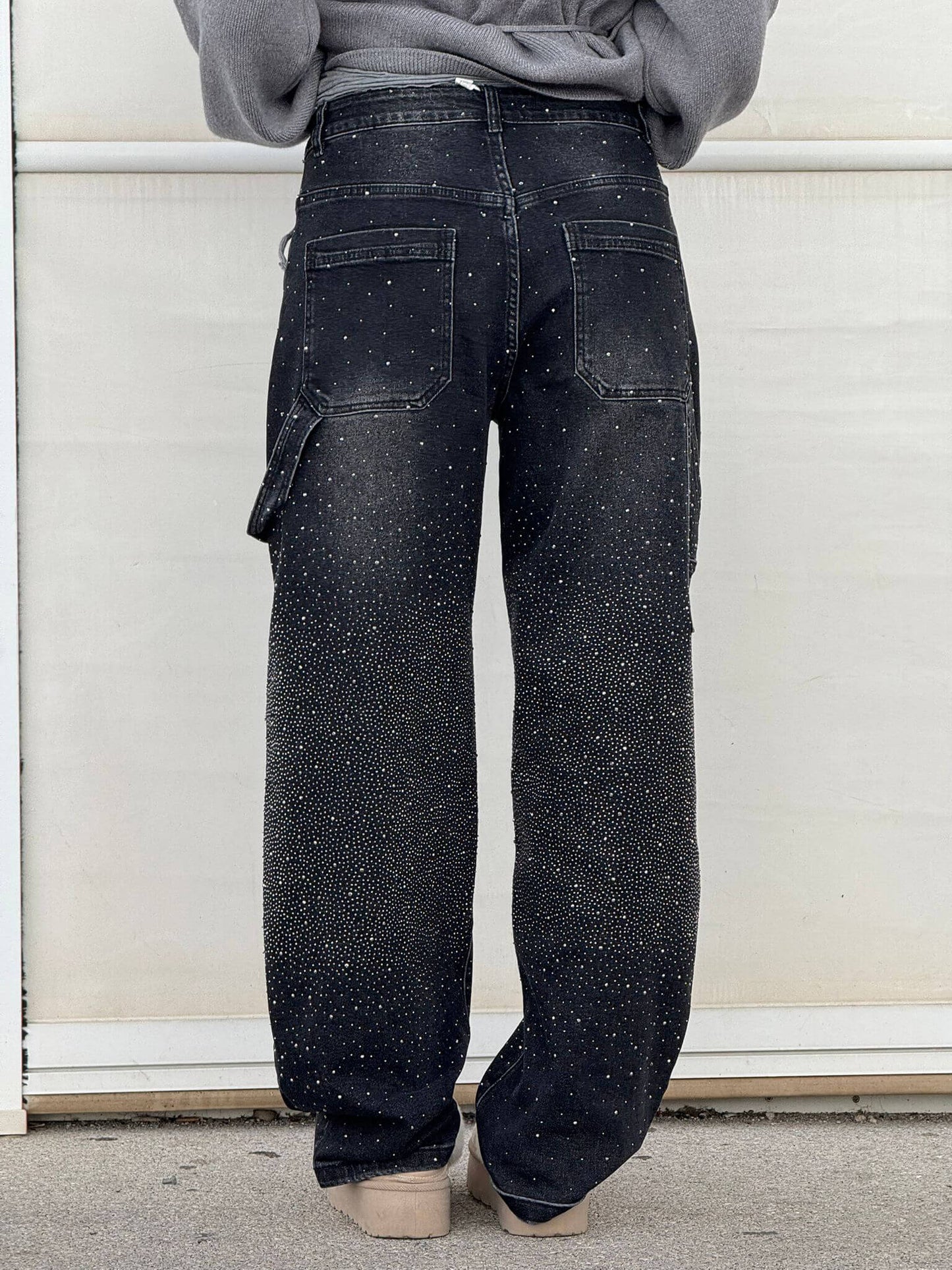 Gertrud | Jeans perlas diamante