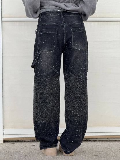 Gertrud | Jeans perlas diamante