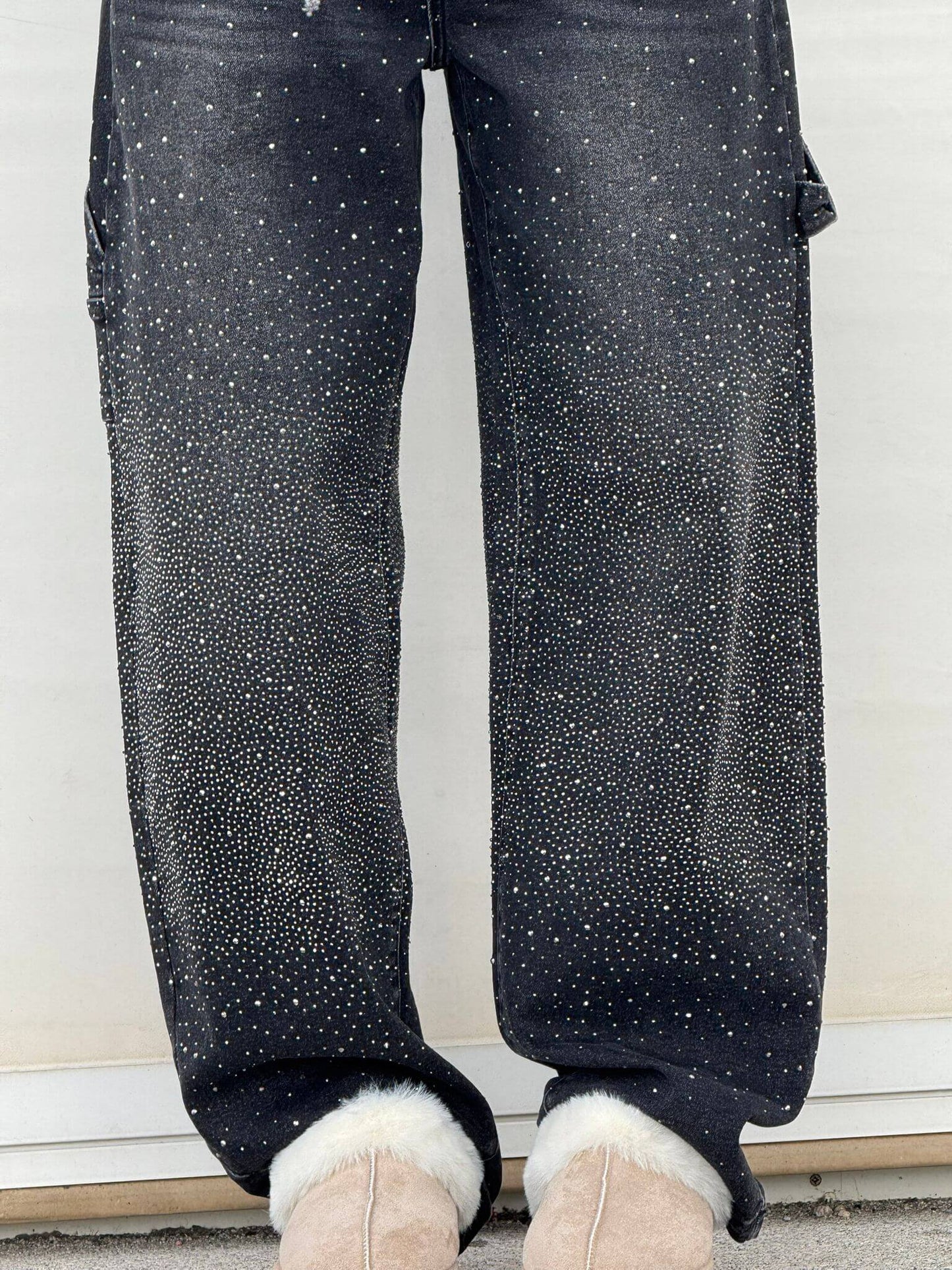 Gertrud | Jeans perlas diamante