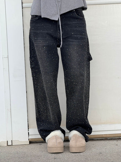 Gertrud | Jeans perlas diamante