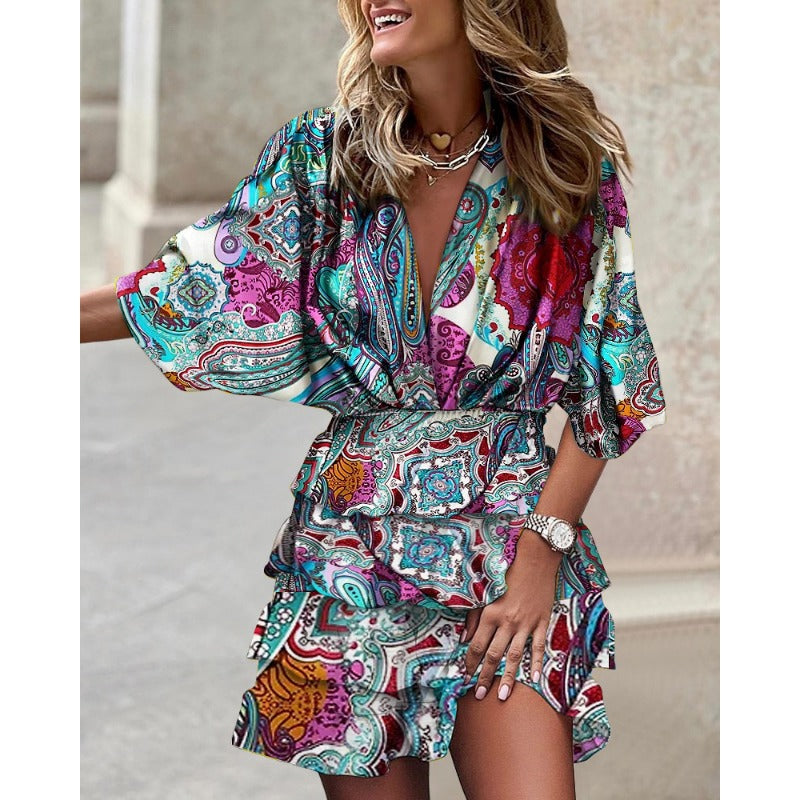 Marzia | Vestido volantes floral