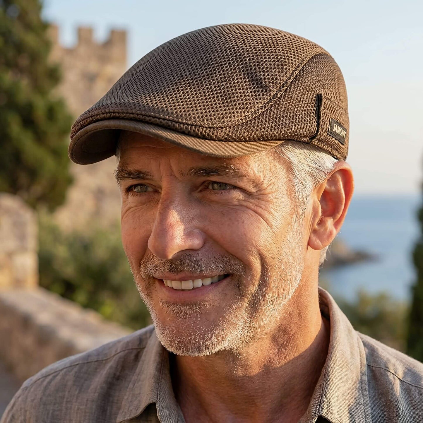 Gorra plana casual para hombre
