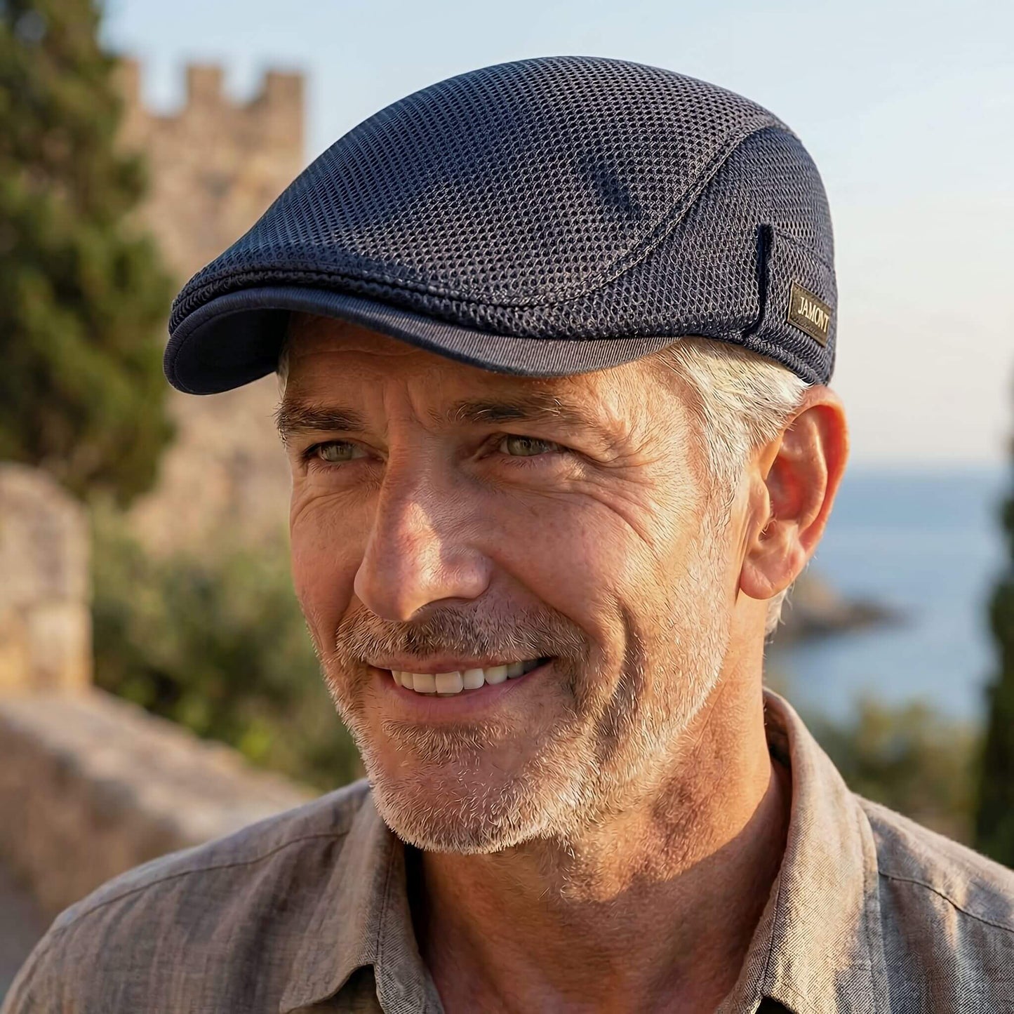 Gorra plana casual para hombre