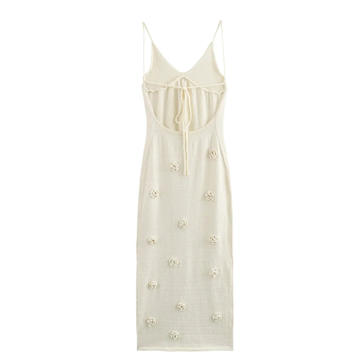 Leia | Vestido con detalle de rosas