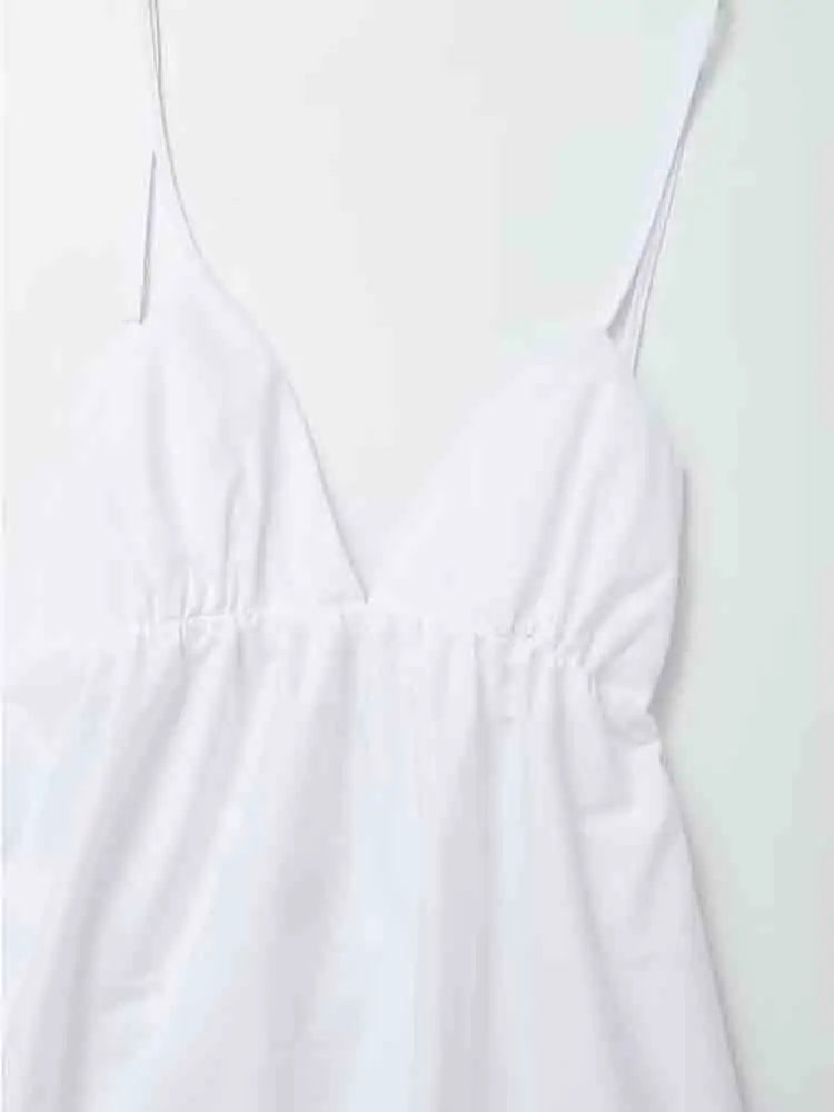 Klaudia | Vestido midi blanco para las fiestas