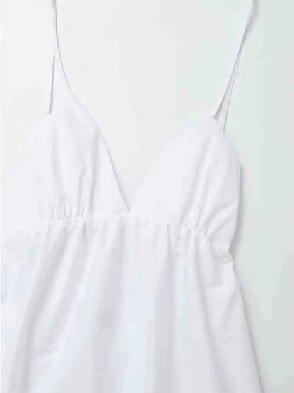 Klaudia | Vestido midi blanco para las fiestas