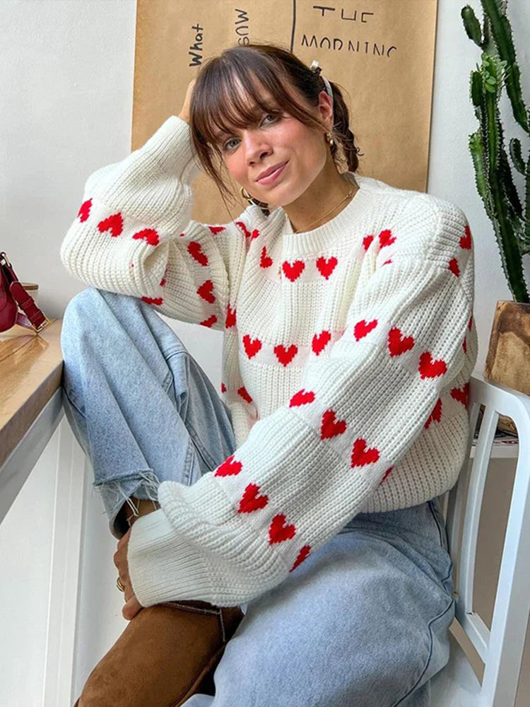 Zara | Jersey punto corazón
