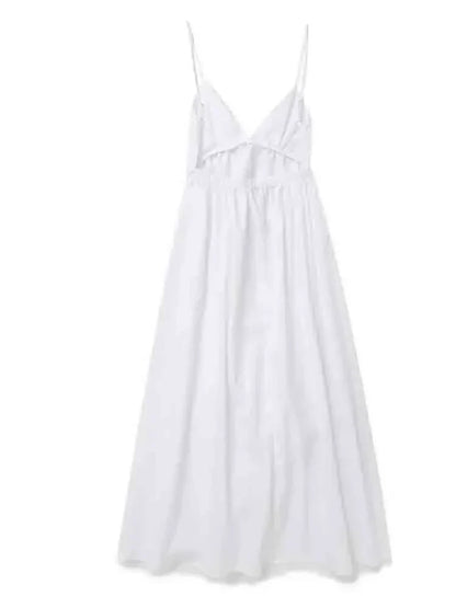 Klaudia | Vestido midi blanco para las fiestas