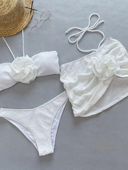 Emma | Bikini rosa blanco