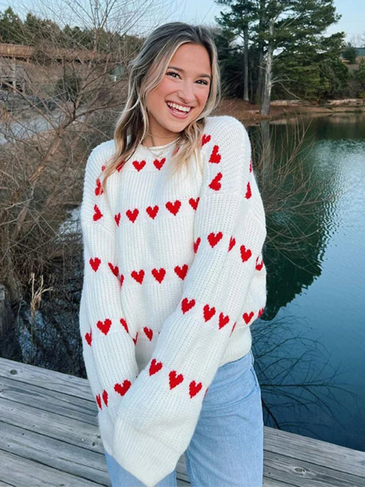 Zara | Jersey punto corazón