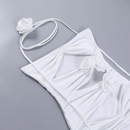 Sofia | Mini vestido con detalle de rosas