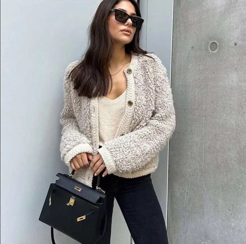Zamra | Chaqueta de punto Teddy