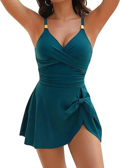 Selina |  Swimdress sexy que estiliza y disimula el abdomen.