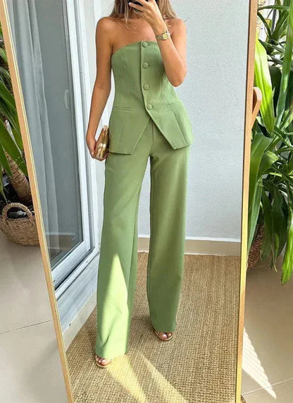 Natasha | Conjunto elegante sin mangas