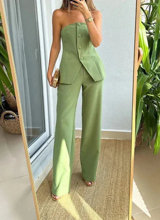 Natasha | Conjunto elegante sin mangas