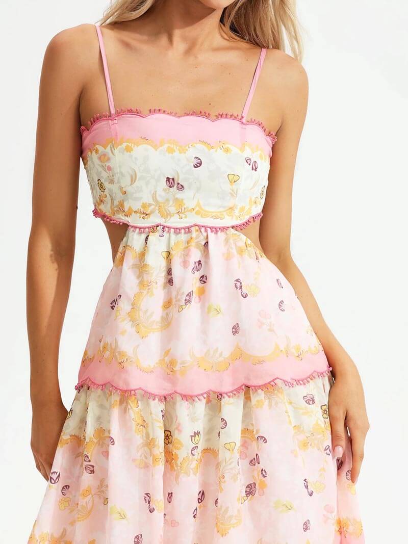 Selena | Vestido largo fleco