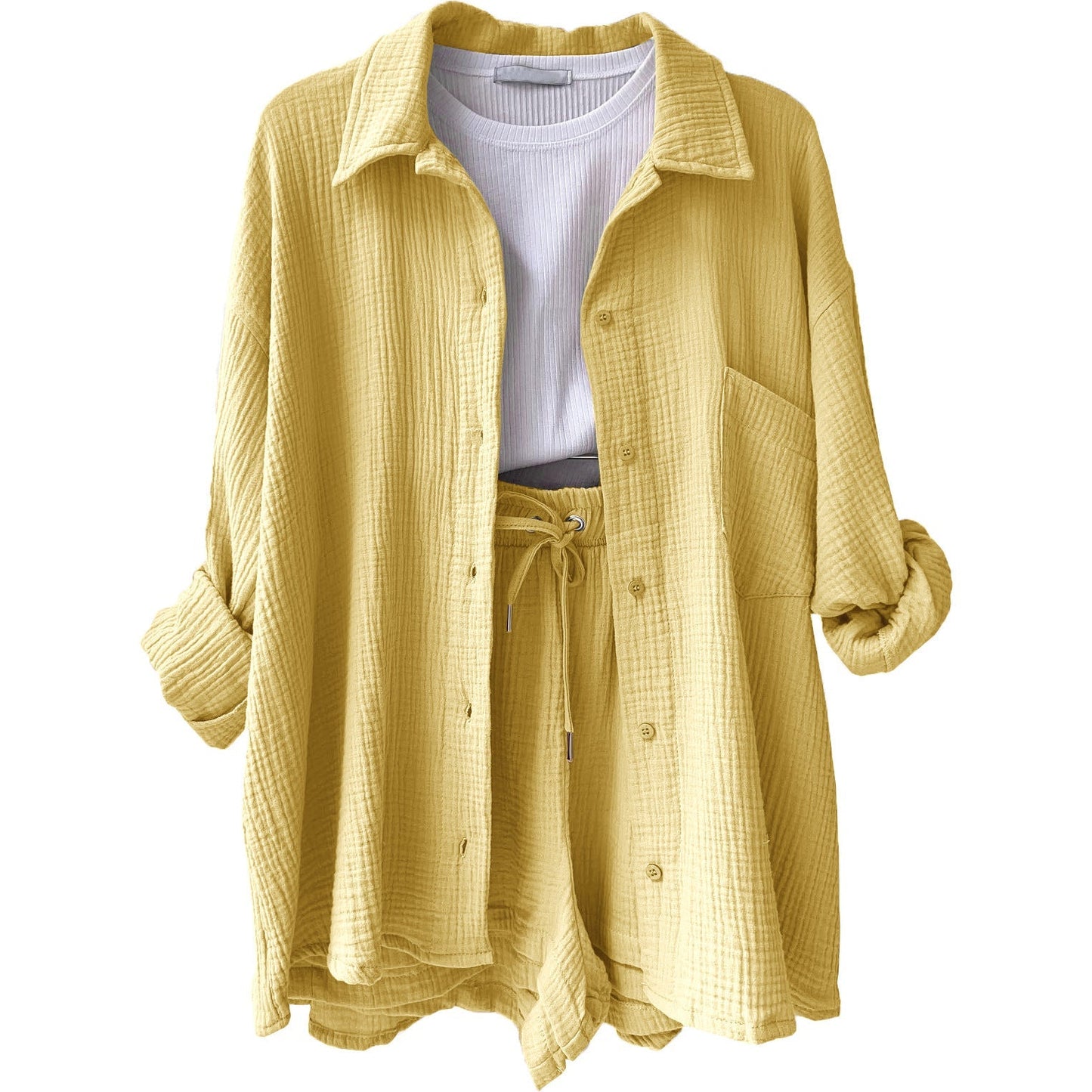 Leonie | Conjunto informal de ropa de estar por casa de algodón