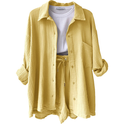 Leonie | Conjunto informal de ropa de estar por casa de algodón