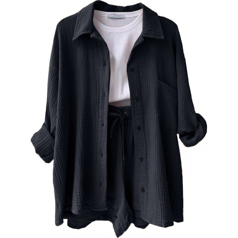 Leonie | Conjunto informal de ropa de estar por casa de algodón