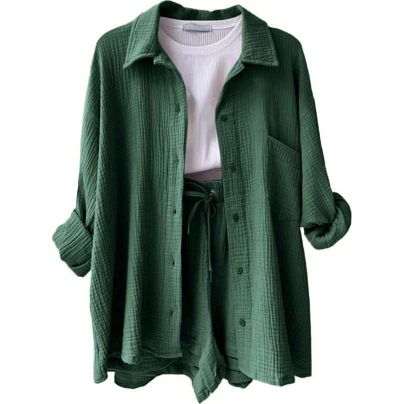Leonie | Conjunto informal de ropa de estar por casa de algodón