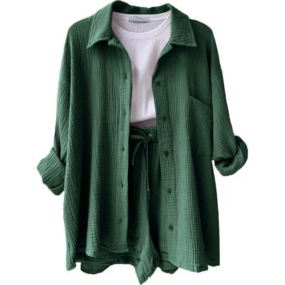 Leonie | Conjunto informal de ropa de estar por casa de algodón