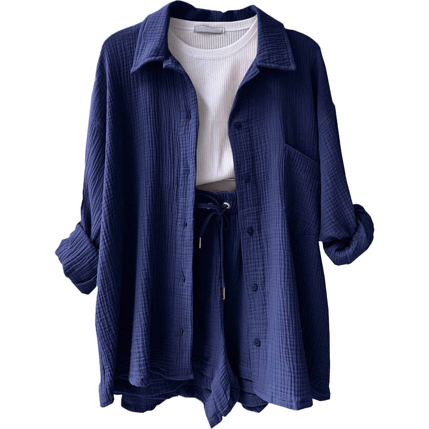 Leonie | Conjunto informal de ropa de estar por casa de algodón