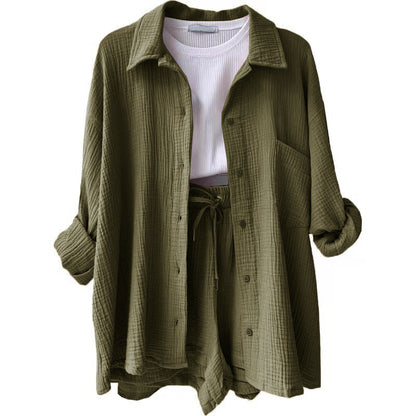 Leonie | Conjunto informal de ropa de estar por casa de algodón