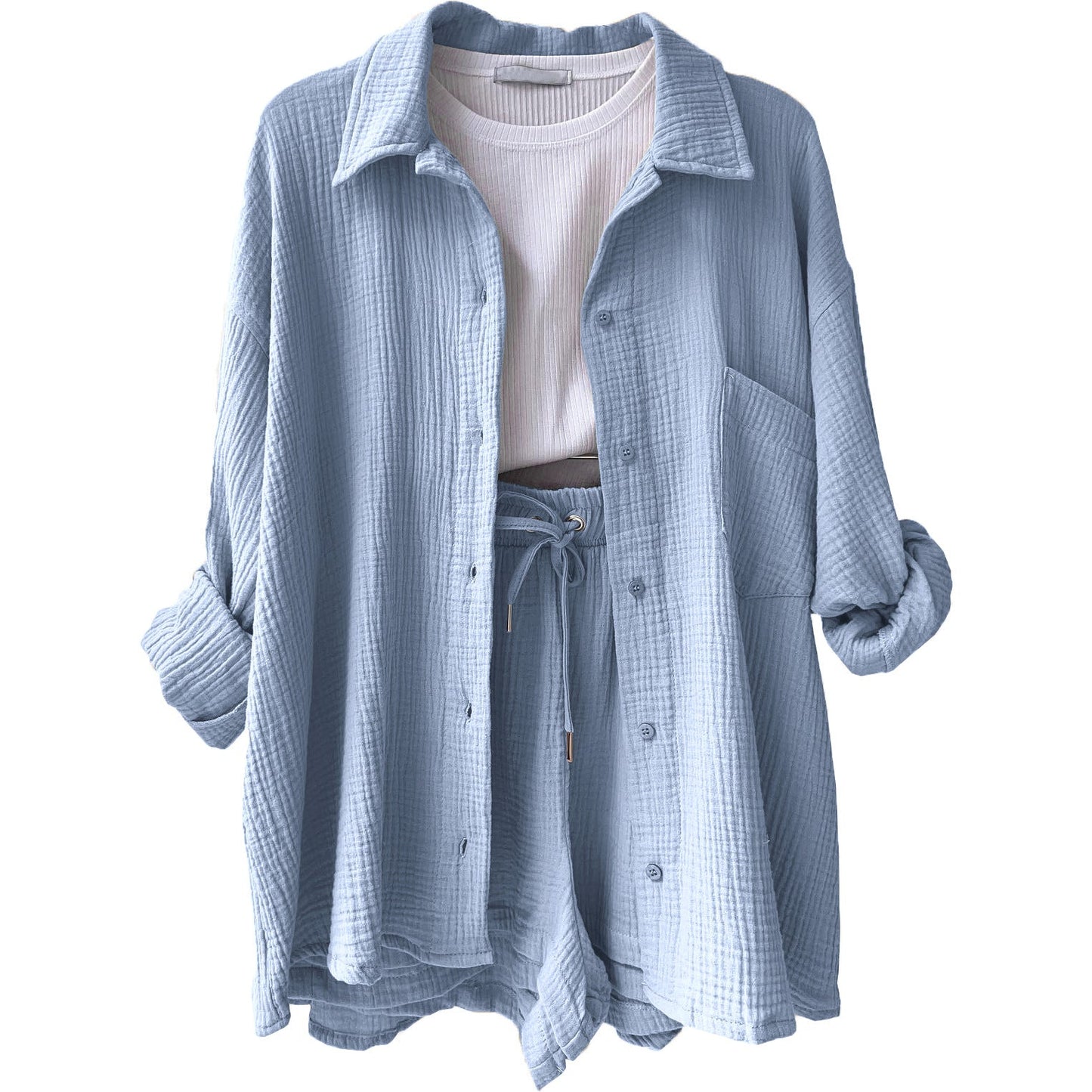 Leonie | Conjunto informal de ropa de estar por casa de algodón