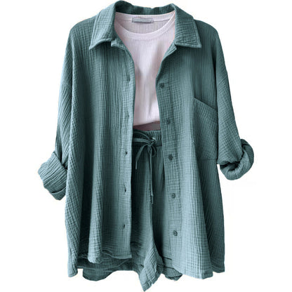 Leonie | Conjunto informal de ropa de estar por casa de algodón