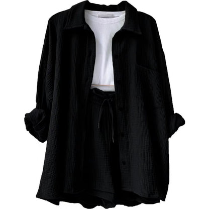 Leonie | Conjunto informal de ropa de estar por casa de algodón