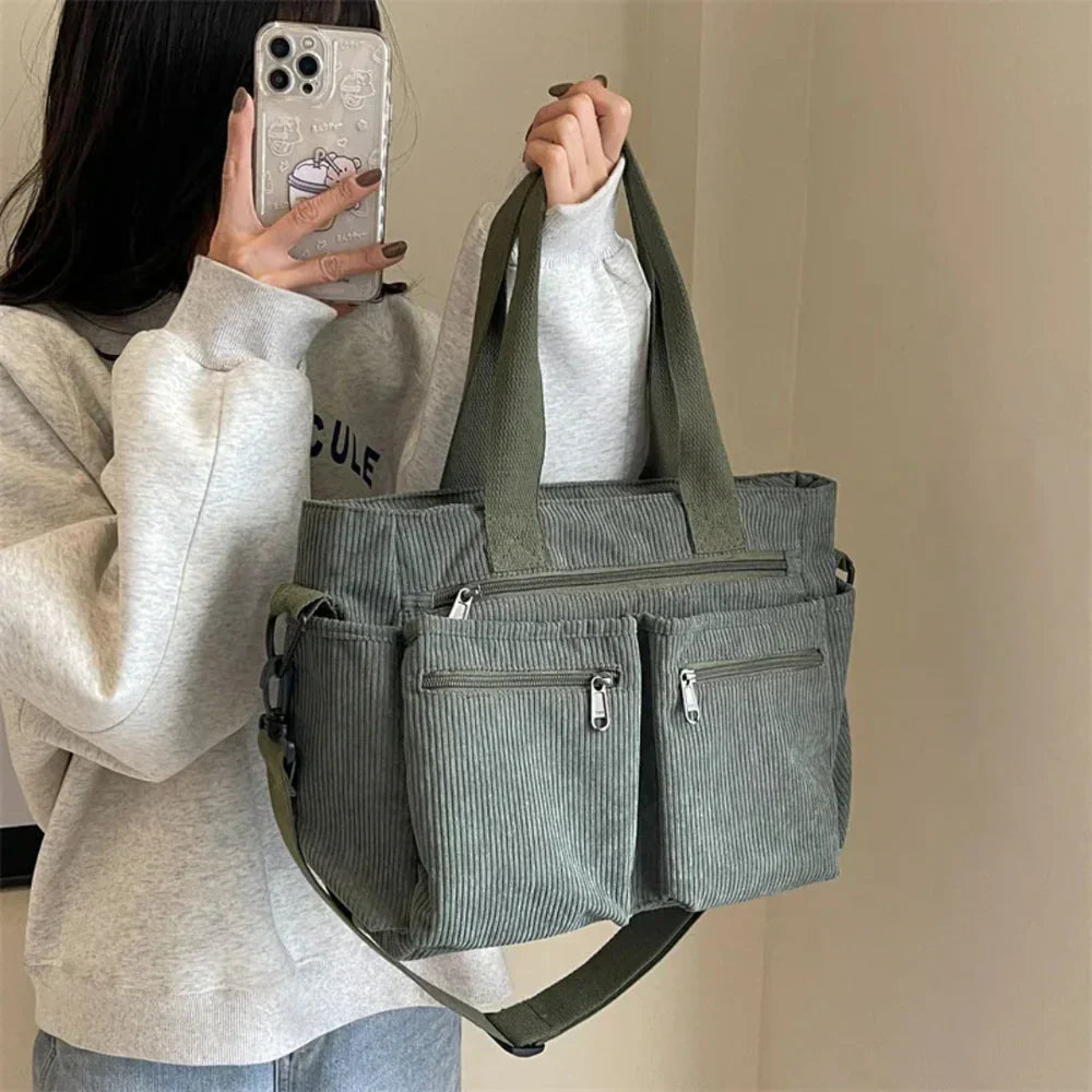 Patricia | Bolso de transporte de pana