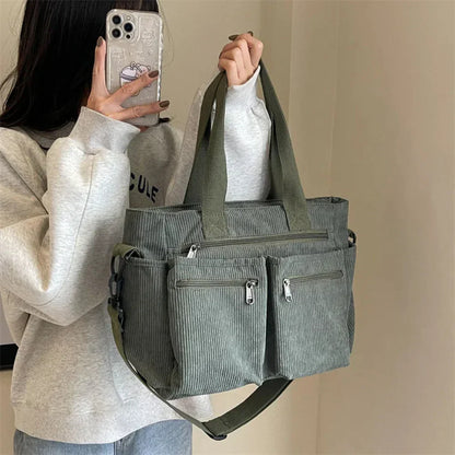 Patricia | Bolso de transporte de pana