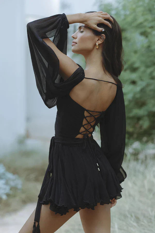 Martha | Vestido verano mangas abiertas