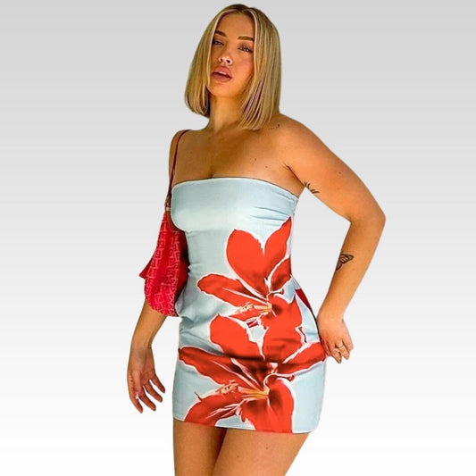Camila | Vestido tubo floral