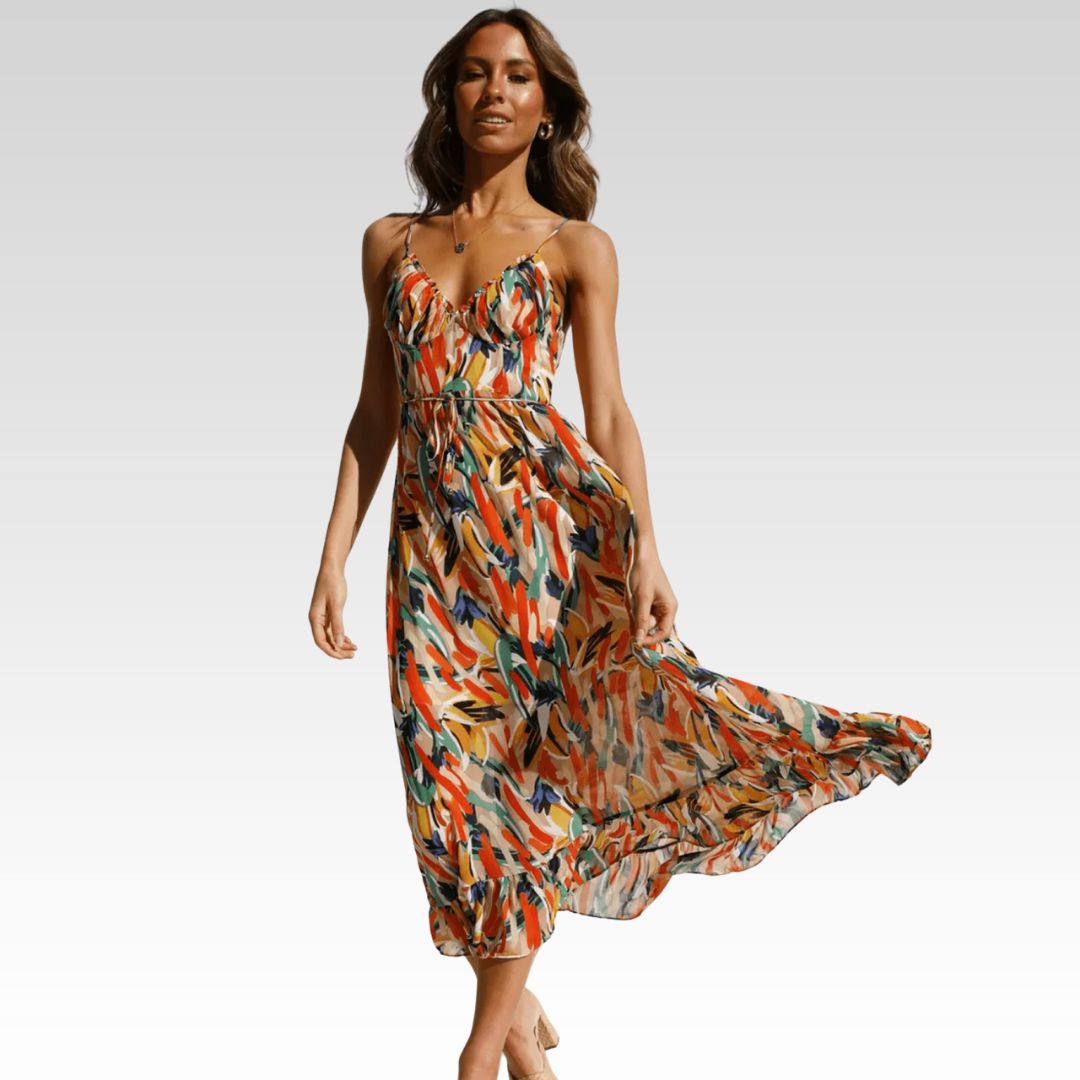 Chiara | Vestido midi de color Chiara