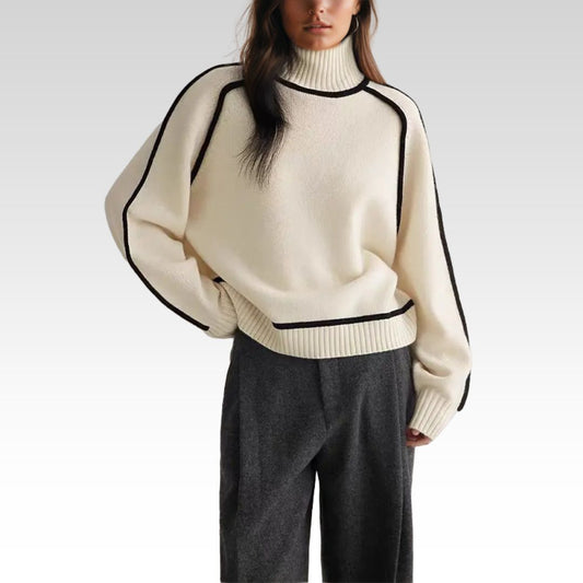 Lara | Jersey de mujer con cuello alto