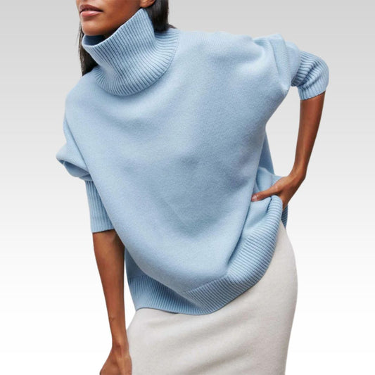 Amelia | Elegante jersey de cuello alto de punto