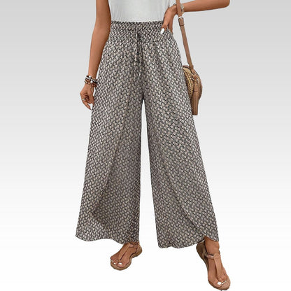 Stella | Pantalones Lisette con pierna ancha y estampado geométrico