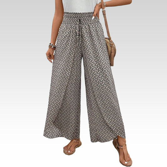 Stella | Pantalones Lisette con pierna ancha y estampado geométrico