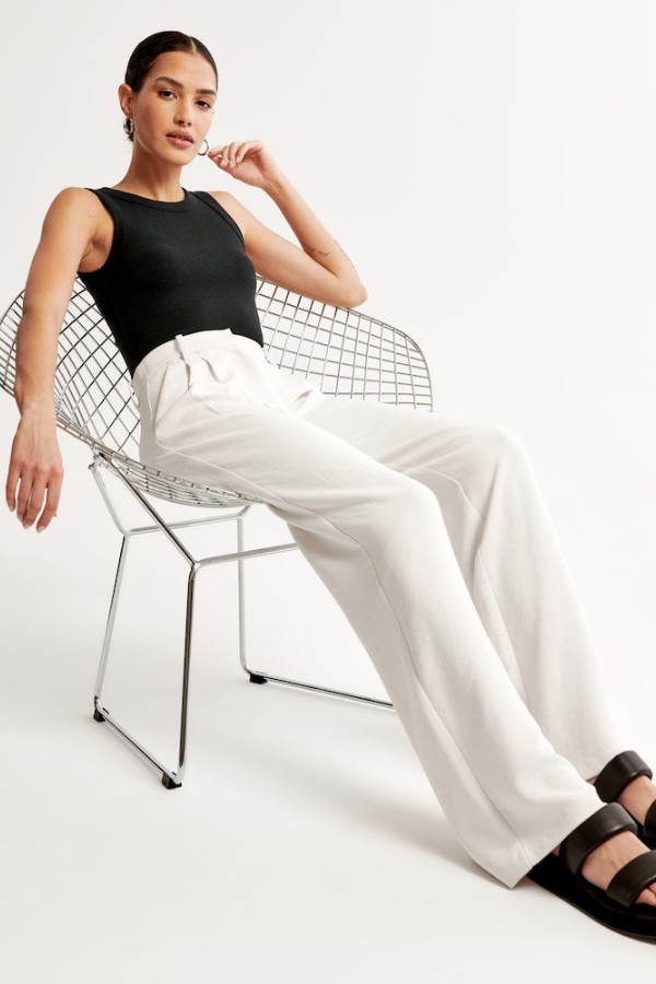 Aerelle | Pantalones de sastre de pierna ancha