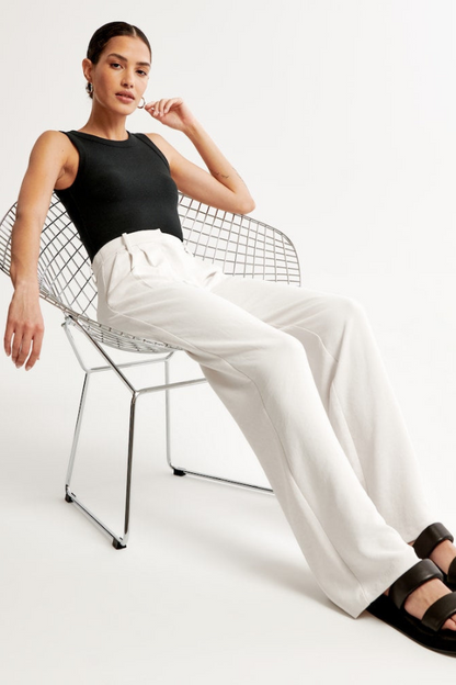 Aerelle | Pantalones de sastre de pierna ancha