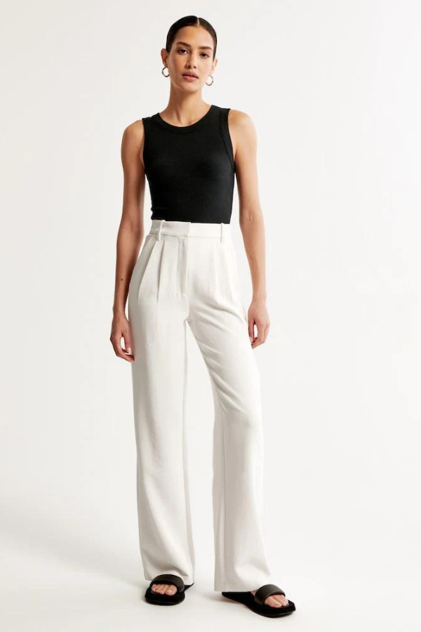 Aerelle | Pantalones de sastre de pierna ancha
