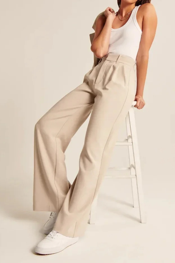 Aerelle | Pantalones de sastre de pierna ancha