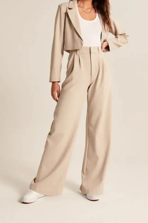 Aerelle | Pantalones de sastre de pierna ancha
