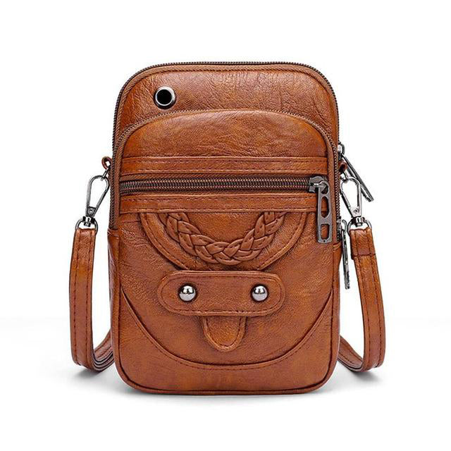 Clara | Bolso bandolera vintage de cuero